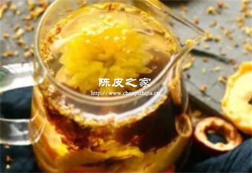 菊花能和陈皮一起泡水喝吗