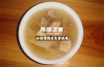 沙参玉竹陈皮瘦肉汤的功效