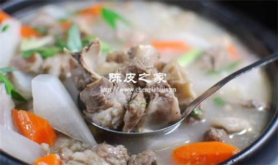 煮羊肉放陈皮起什么作用