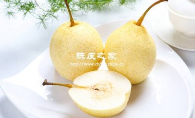 陈皮梨子冰糖三者结合一起煮水的功效与作用