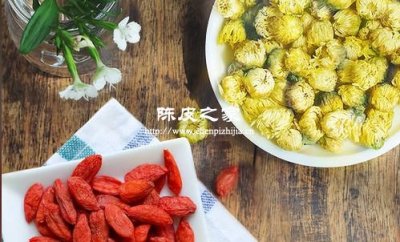 陈皮西洋参枸杞菊花能一起泡水吗