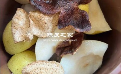 陈皮雪梨冰糖水中的陈皮可以吃吗