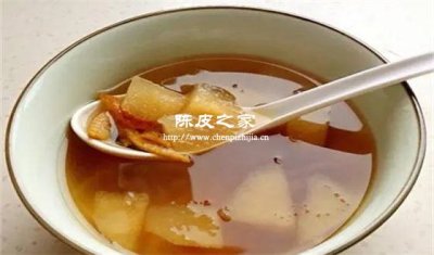 梨子加陈皮煮水喝有什么好处