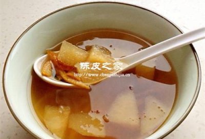 梨枸杞陈皮冰糖煮水的功效