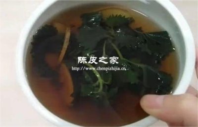 紫苏陈艾陈皮煮水的功效