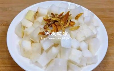 白萝卜和陈皮熬水喝的功效