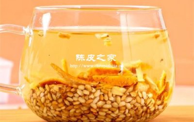 陈皮炒姜米泡水喝有什么功效