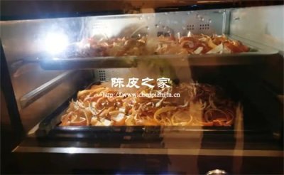 陈皮放烤箱里烤跟晒的效果一样吗