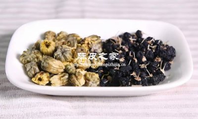 黑枸杞陈皮菊花泡水喝的功效