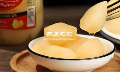 冰糖雪梨罐头可以放陈皮吗